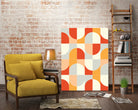 Bold Geo Tiles 02 by Daniela di Niro on GIANT ART - orange vector illustration