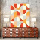 Bold Geo Tiles 02 by Daniela di Niro on GIANT ART - orange vector illustration