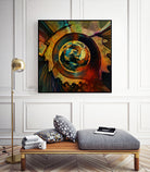 Solar Medallion by Sean Mullin on GIANT ART - yellow digital painting