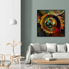 Solar Medallion by Sean Mullin on GIANT ART - yellow digital painting