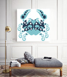 AMALFI CRAB WHITE by Thomas Fernez on GIANT ART - blue character design