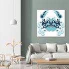 AMALFI CRAB WHITE by Thomas Fernez on GIANT ART - blue character design