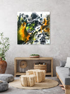 The Eye of the Leopard by Emma Kaufmann on GIANT ART - yellow mixed media