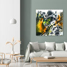 The Eye of the Leopard by Emma Kaufmann on GIANT ART - yellow mixed media