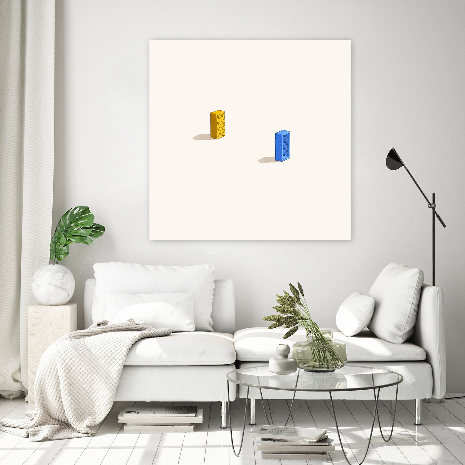 Six feet apart by Jason Ratliff on GIANT ART - yellow digital painting