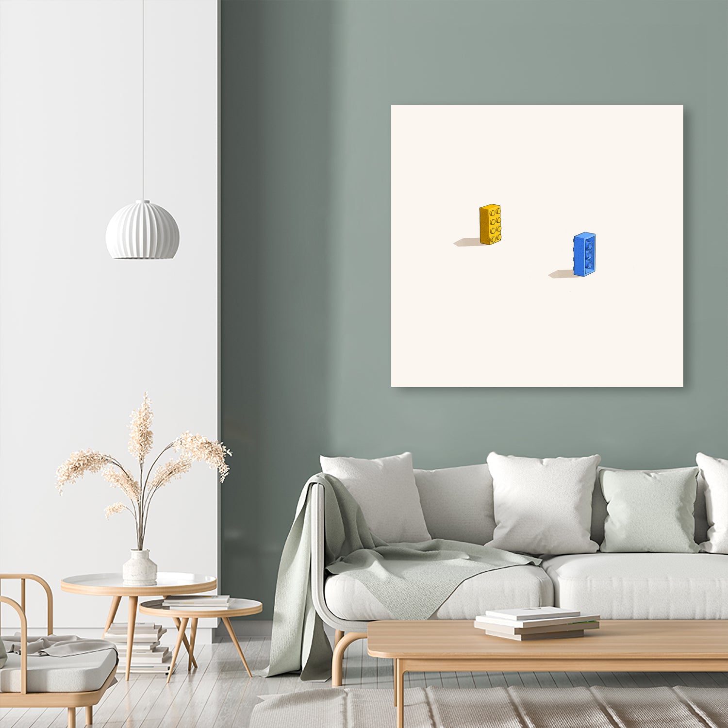 Six feet apart by Jason Ratliff on GIANT ART - yellow digital painting