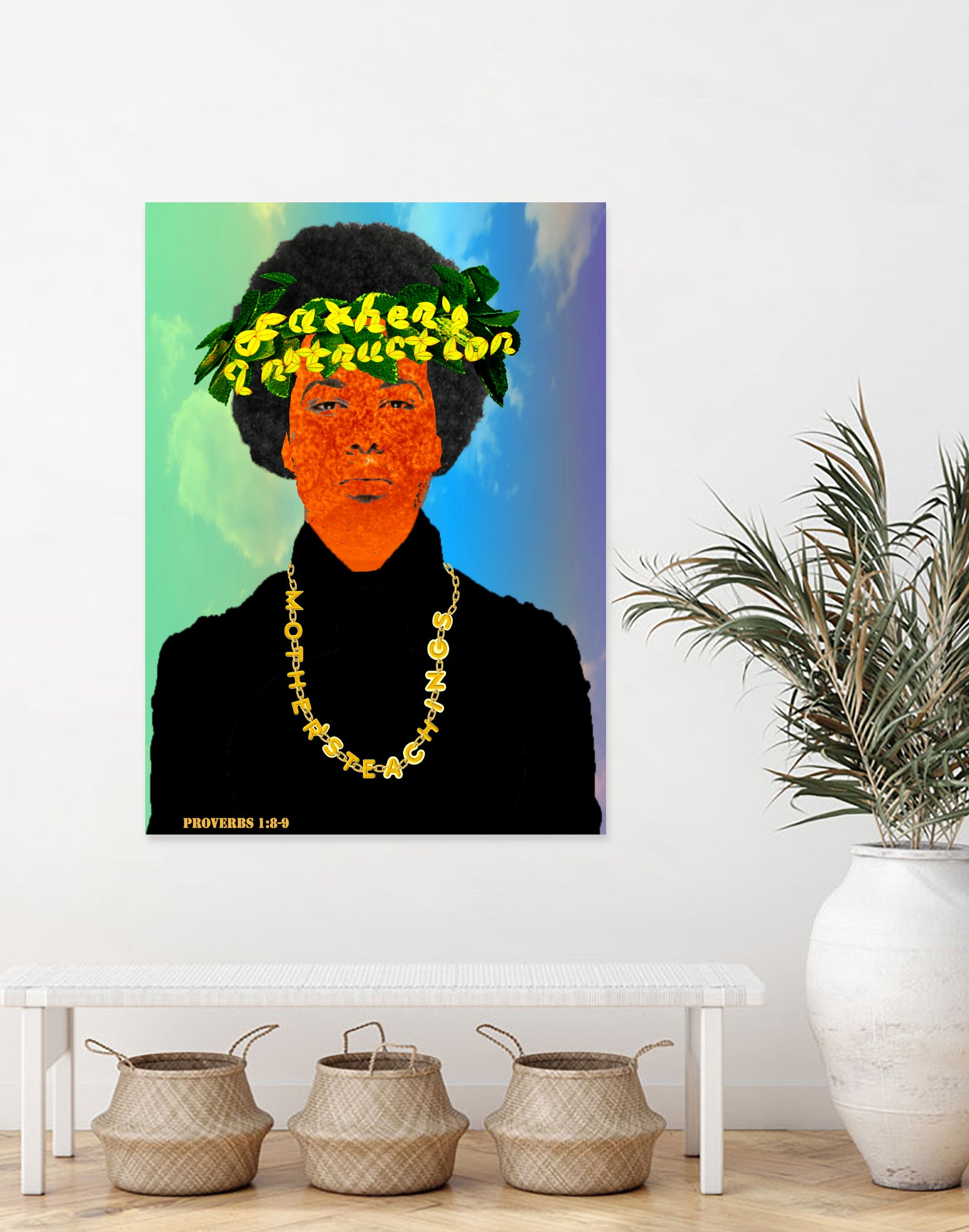 Proverbs 1:8-9 by Casey Bell on GIANT ART - black photo manipulation