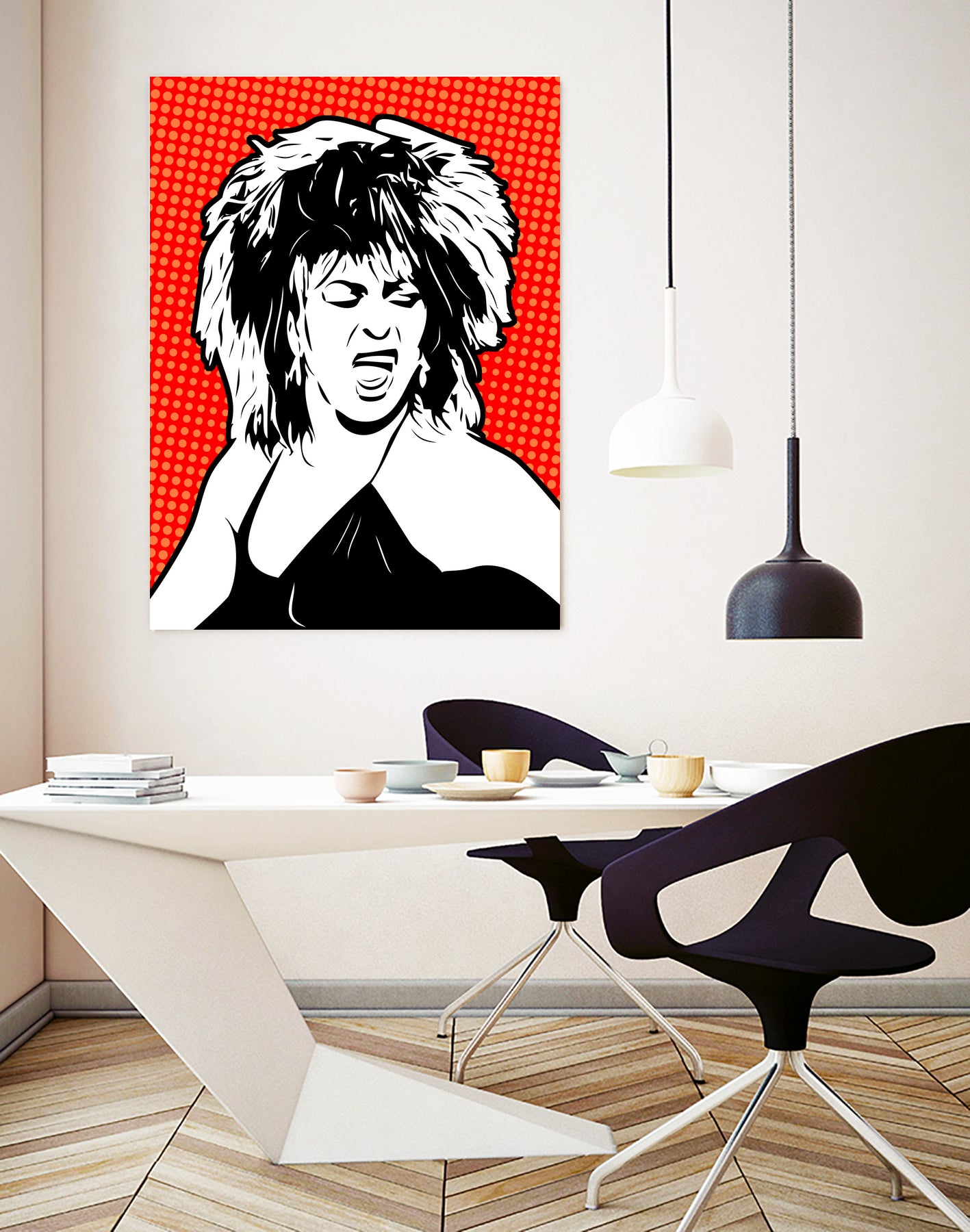 Tina Turner | Pop Art by William Cuccio on GIANT ART - red digital painting