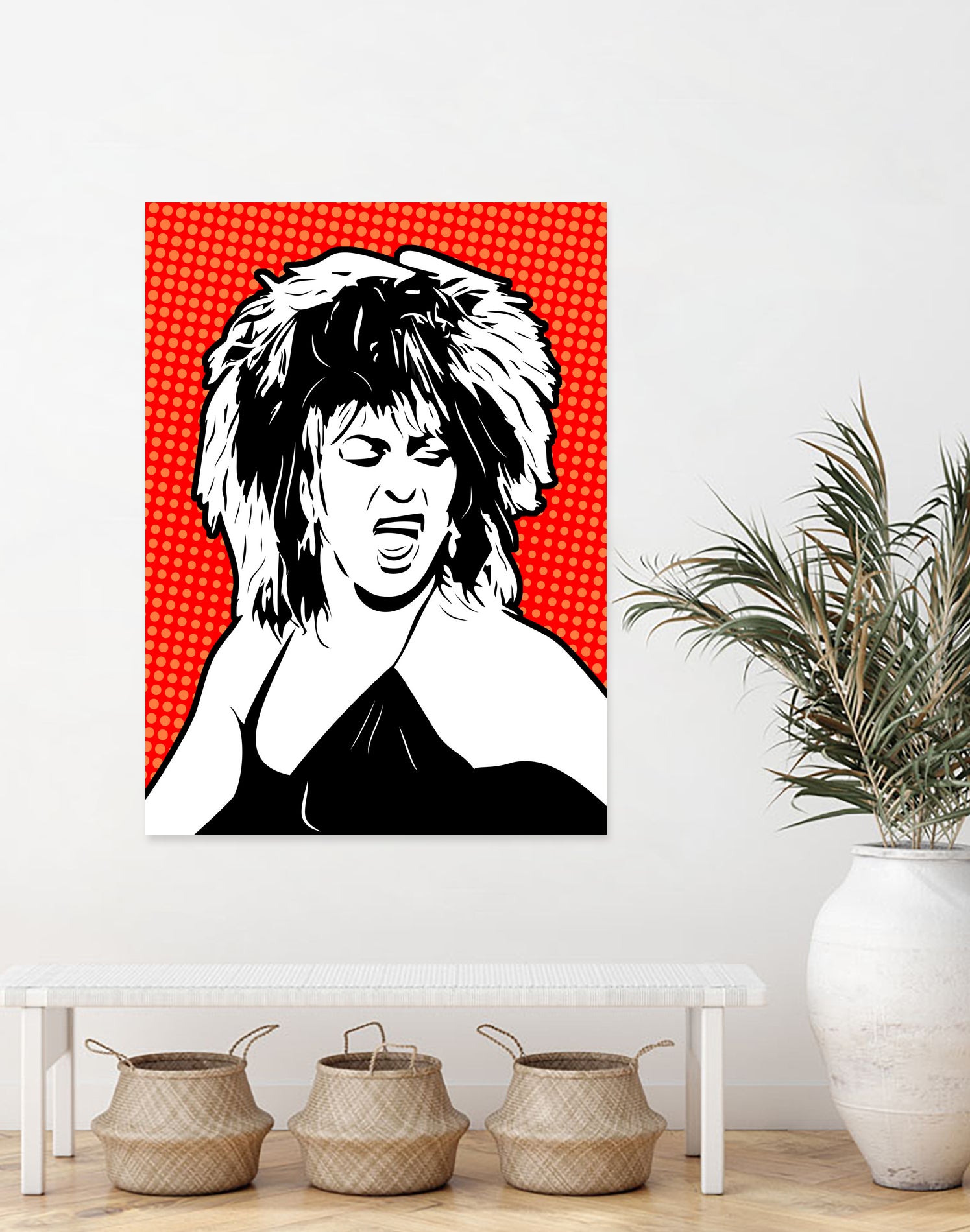 Tina Turner | Pop Art by William Cuccio on GIANT ART - red digital painting