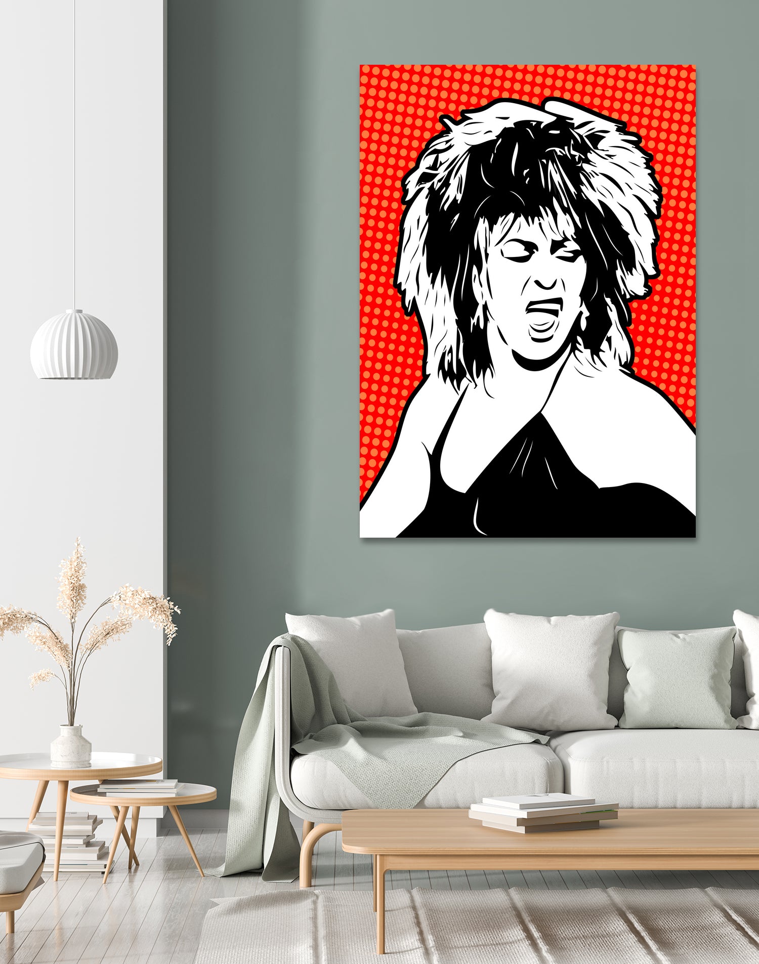 Tina Turner | Pop Art by William Cuccio on GIANT ART - red digital painting