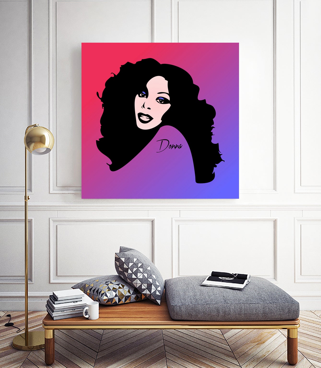 Donna Summer | Pop Art by William Cuccio on GIANT ART - fuchsia digital painting