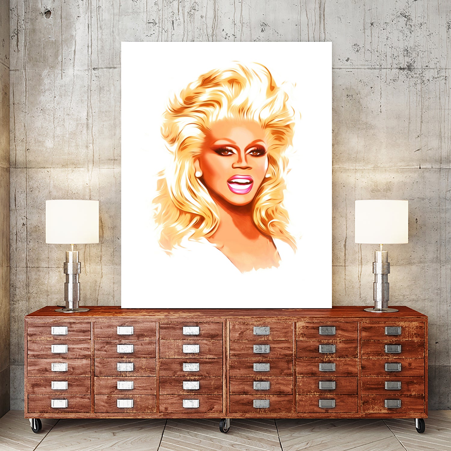 RuPaul | Pop Art by William Cuccio on GIANT ART - white digital painting