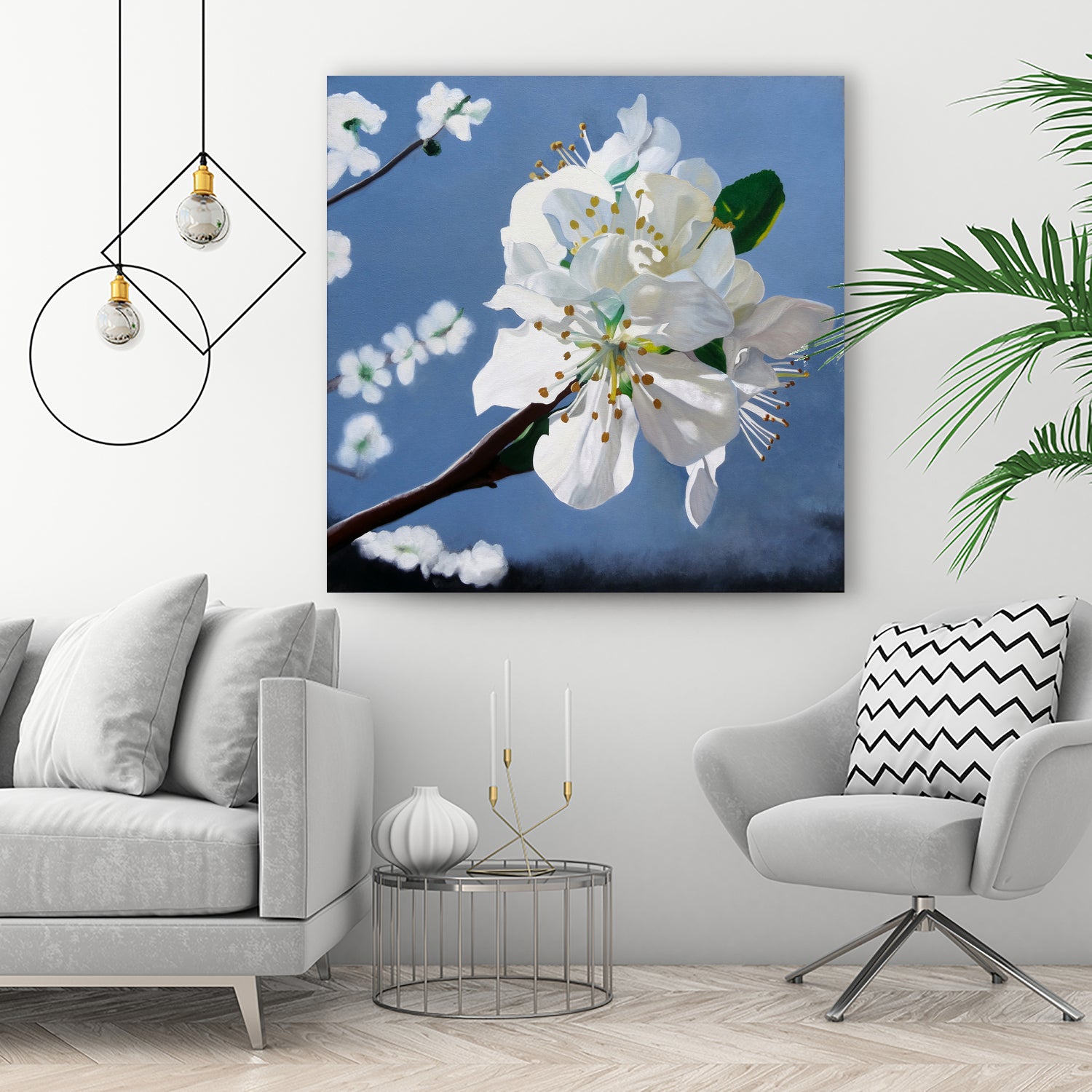 Spring Blossoms by Matthew Holden Bates on GIANT ART - white mixed media