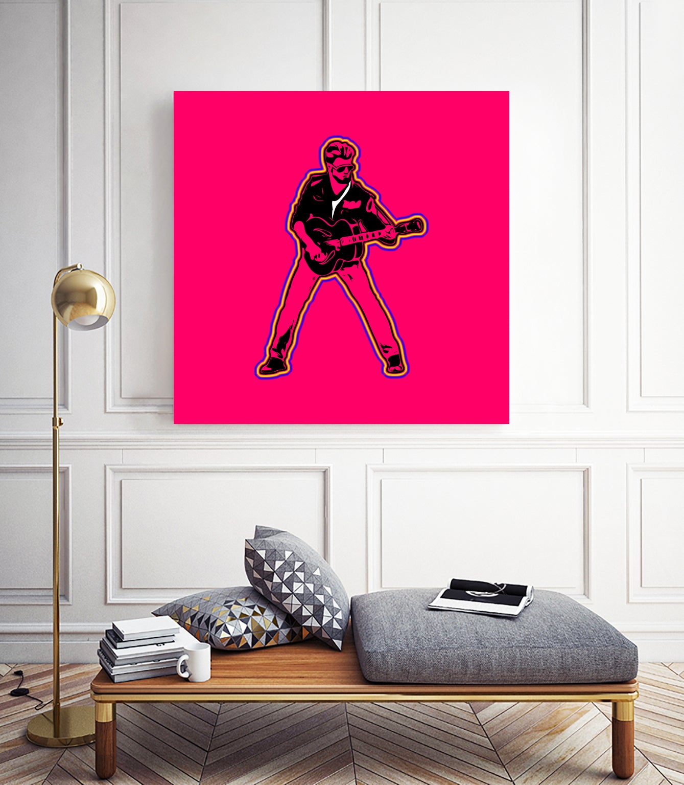 George Michael | Pop Art by William Cuccio on GIANT ART - pink digital painting