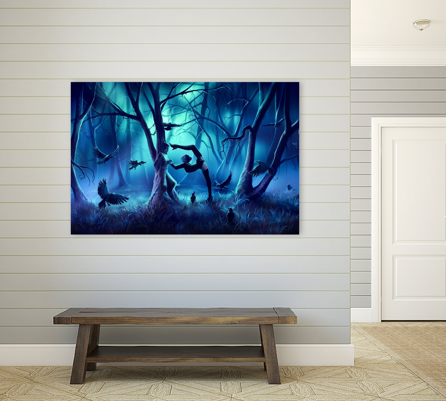 SCORPIO-from-the-Dancing-Zodiac by Cyril Rolando on GIANT ART - blue digital painting