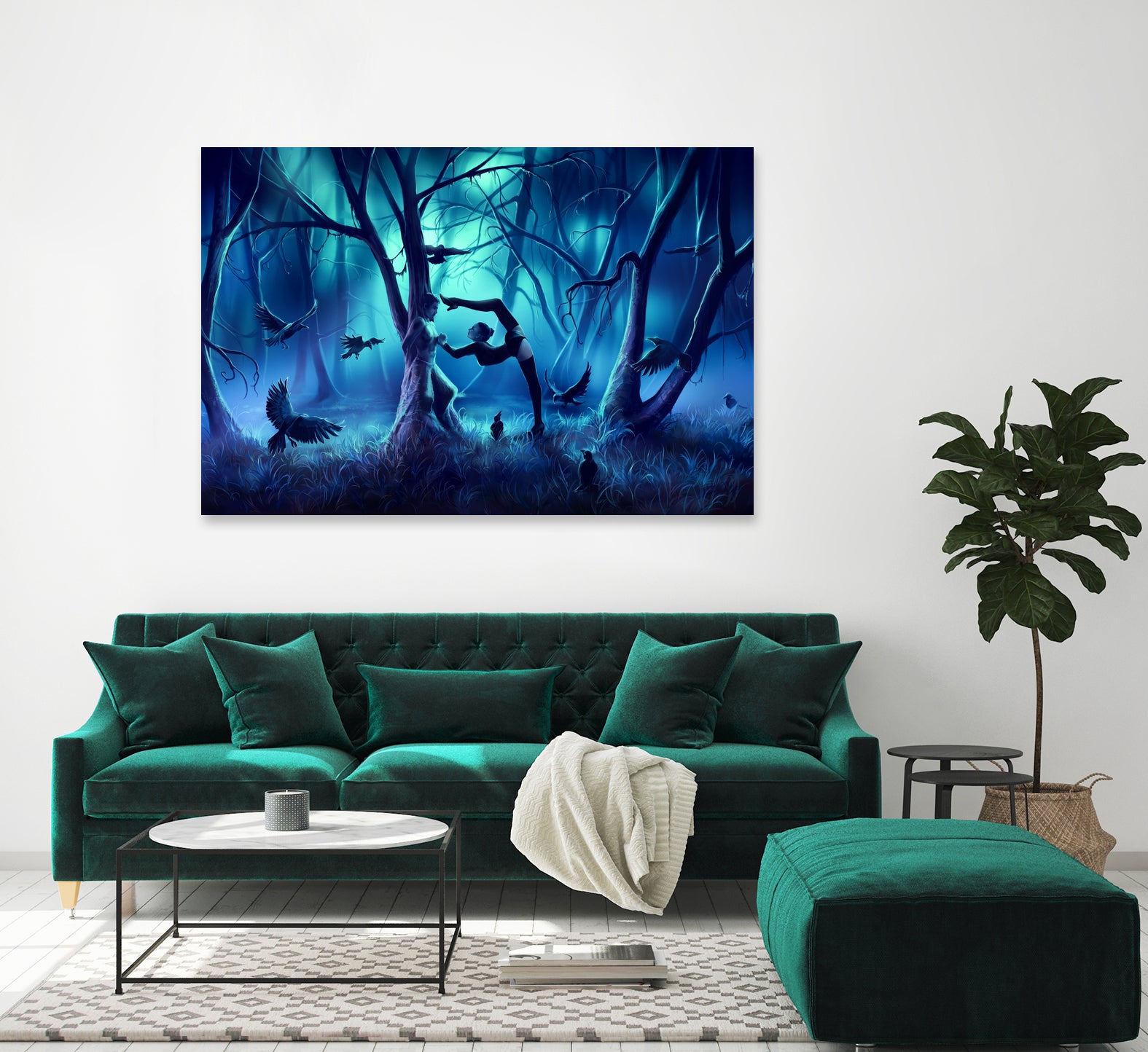 SCORPIO-from-the-Dancing-Zodiac by Cyril Rolando on GIANT ART - blue digital painting