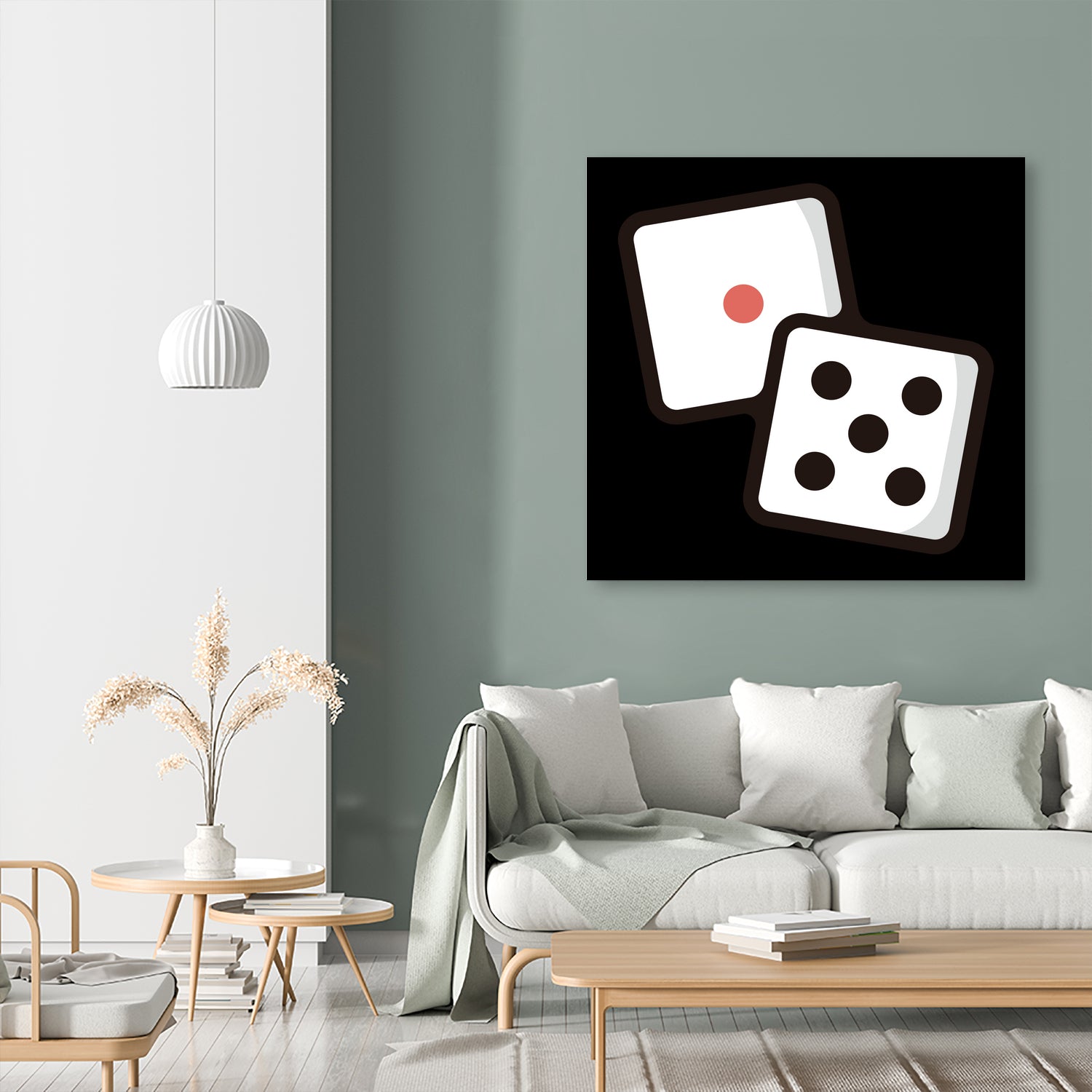 Dice : Minimalistic icon series by Satoshi Kikyo on GIANT ART - white digital painting