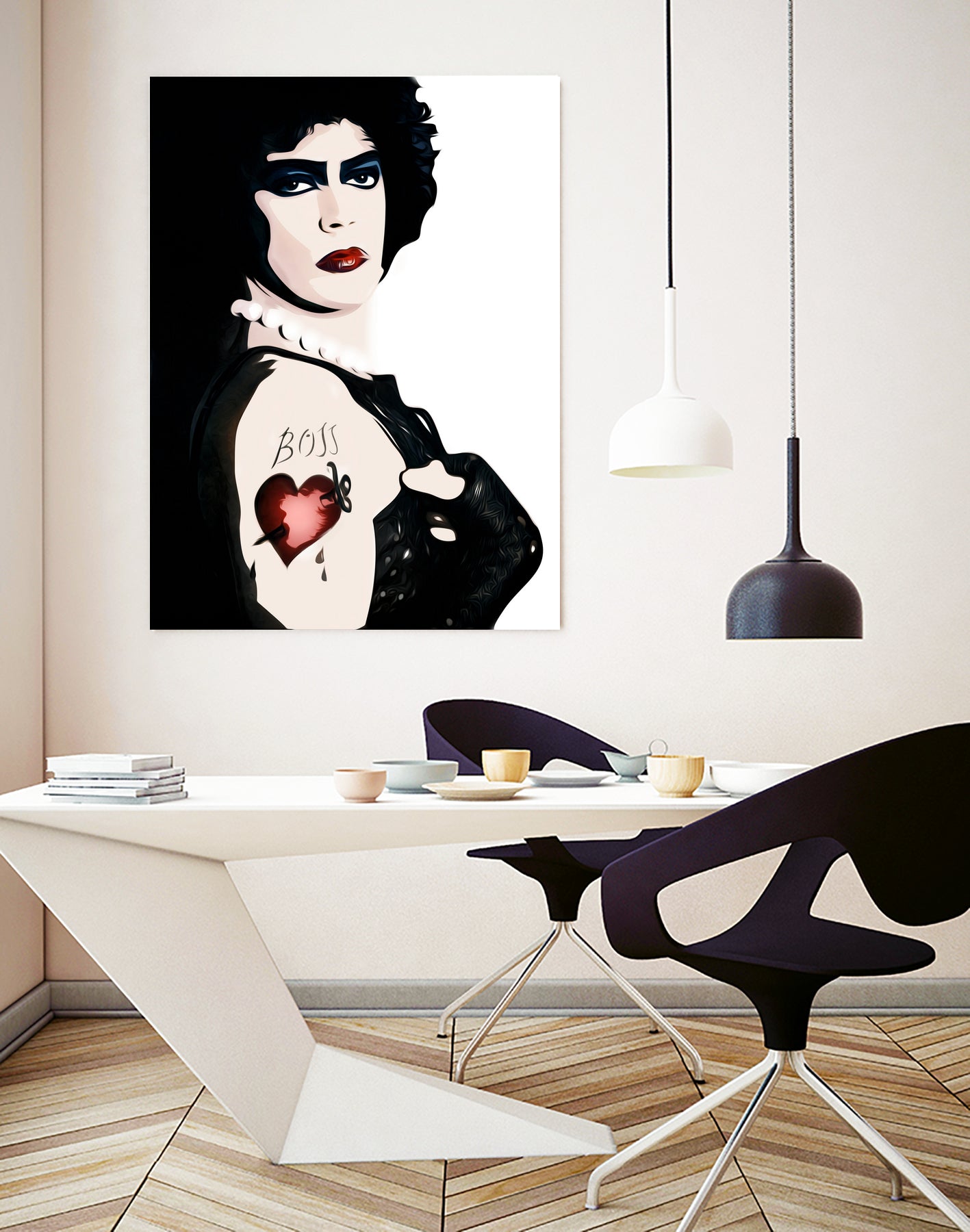 Dr Frank n Furter | Rocky Horror Picture Show by William Cuccio on GIANT ART - white digital painting