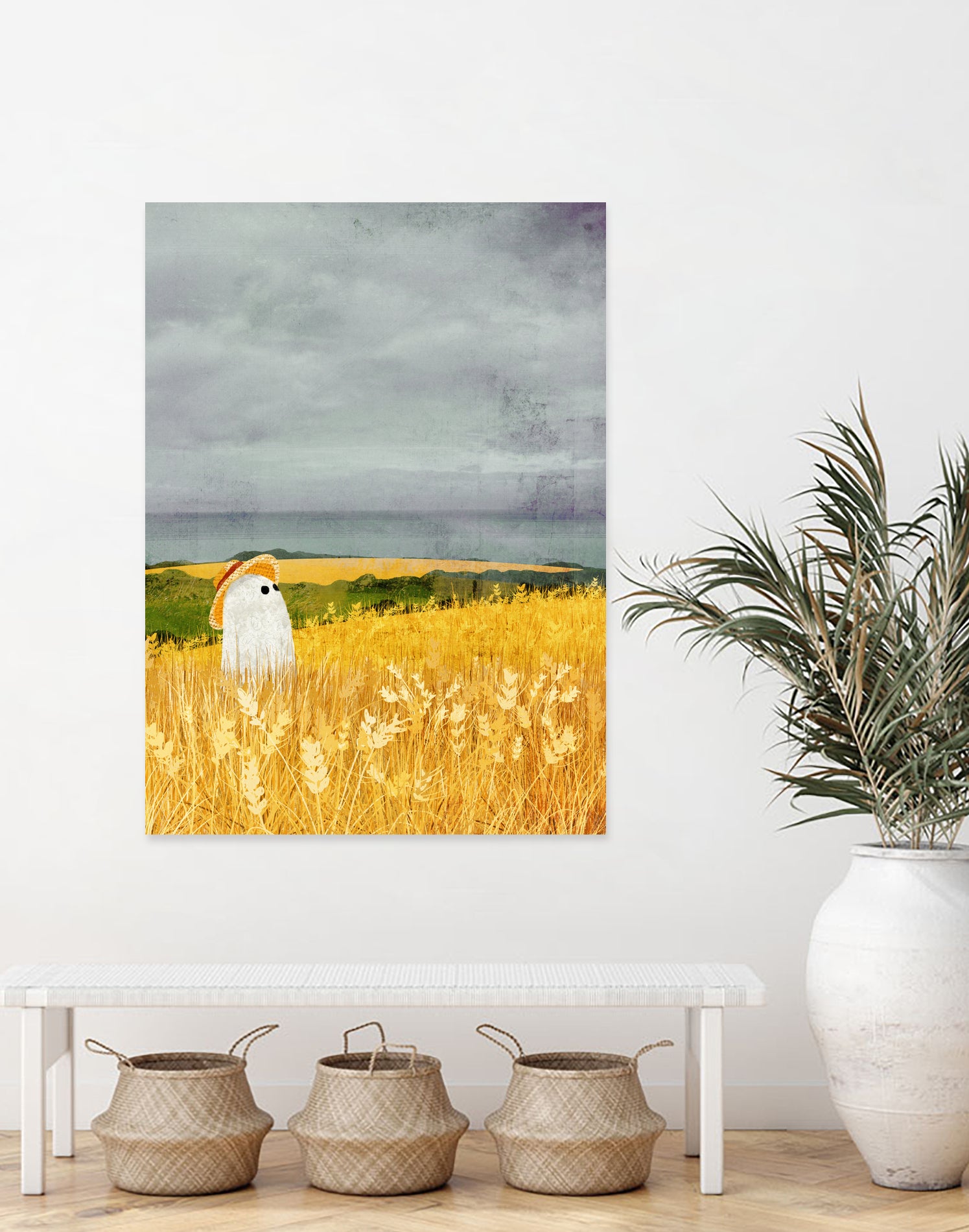 walter wheat grey sky by Katherine Blower on GIANT ART - gray digital painting