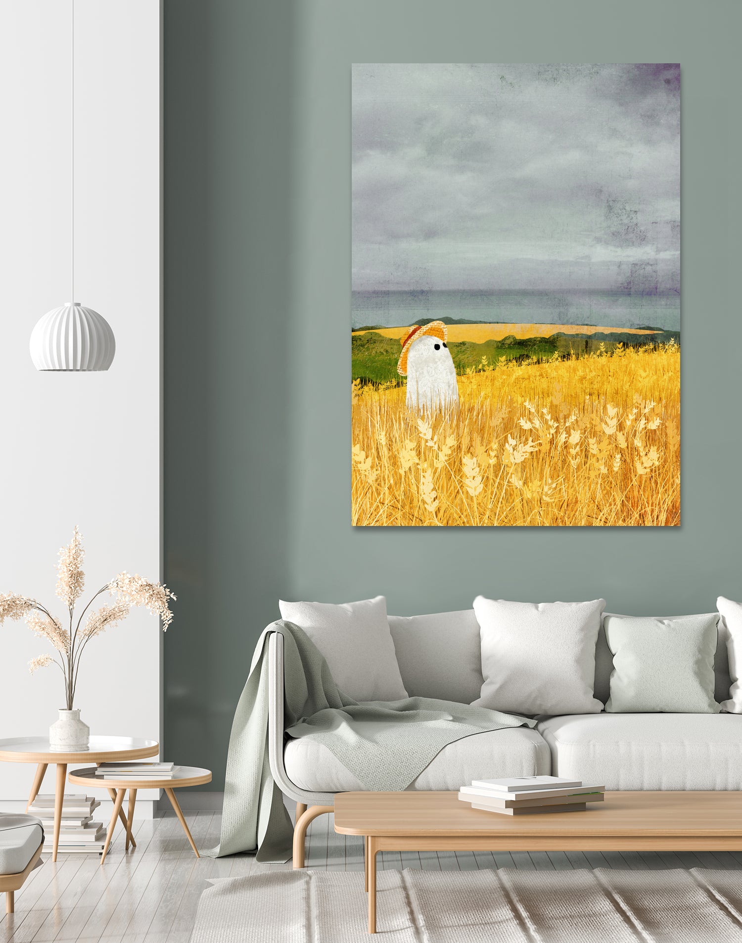 walter wheat grey sky by Katherine Blower on GIANT ART - gray digital painting