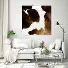 Beautiful Highland Cow Cowhide by Neli Dimitrova on GIANT ART - brown photo manipulation