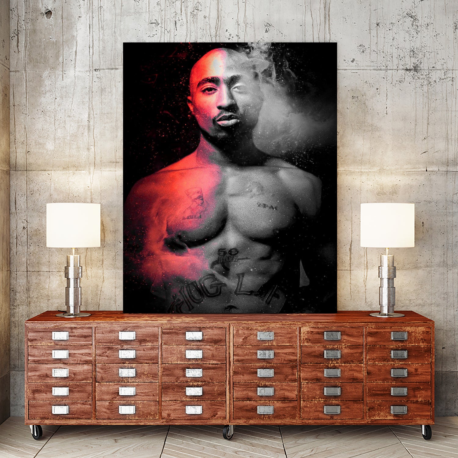 Tupac Shakur by erjas saga on GIANT ART - black character design