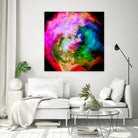 100 Nebulas in Space 006 by Raul Andre Petrasanta on GIANT ART - pink digital painting