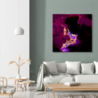 100 Nebulas in Space 018 by Raul Andre Petrasanta on GIANT ART - red digital painting