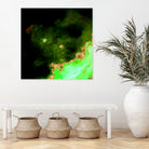 100 Nebulas in Space 028 by Raul Andre Petrasanta on GIANT ART - green digital painting