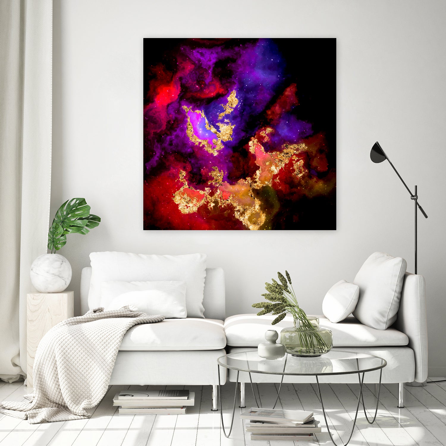 100 Nebulas in Space 058 by Raul Andre Petrasanta on GIANT ART - red digital painting