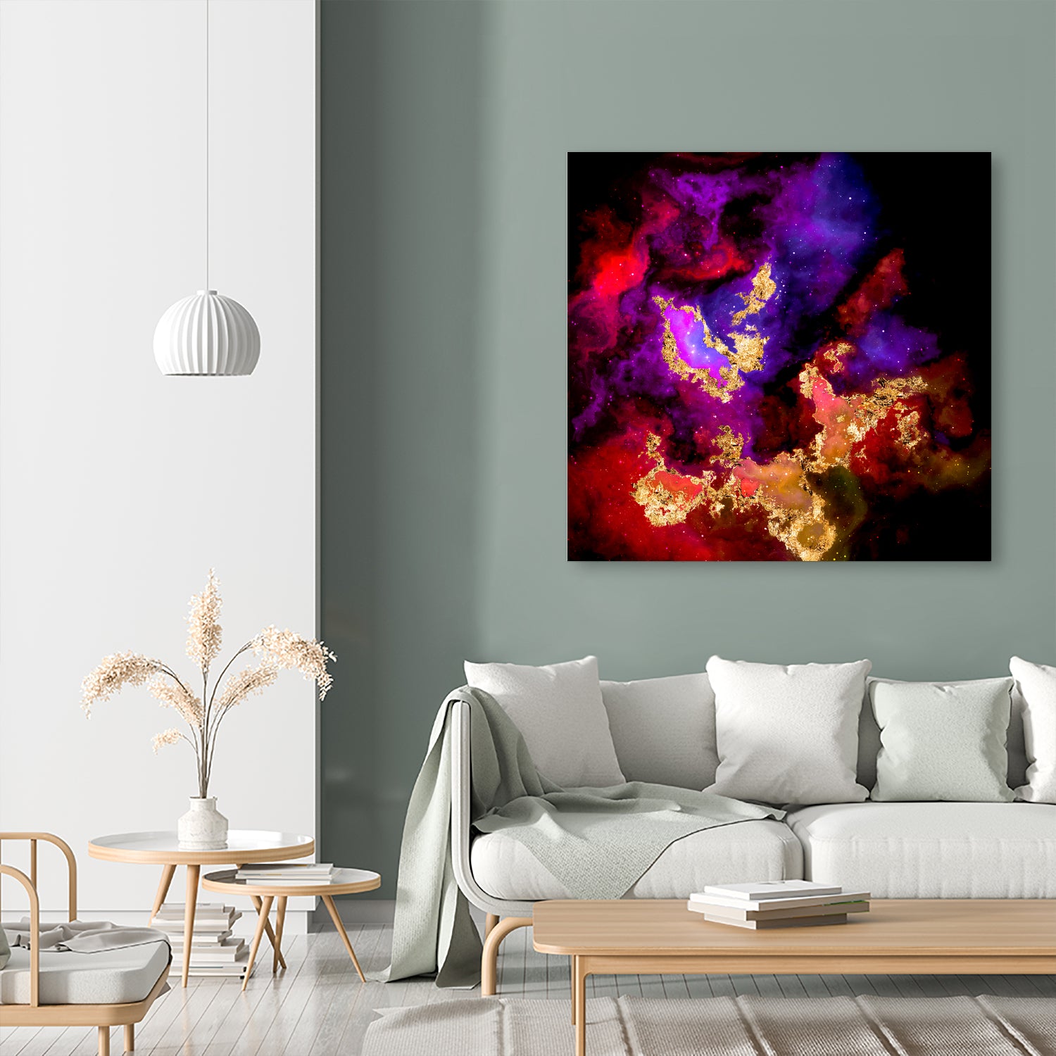 100 Nebulas in Space 058 by Raul Andre Petrasanta on GIANT ART - red digital painting