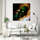100 Nebulas in Space 079 by Raul Andre Petrasanta on GIANT ART - yellow digital painting