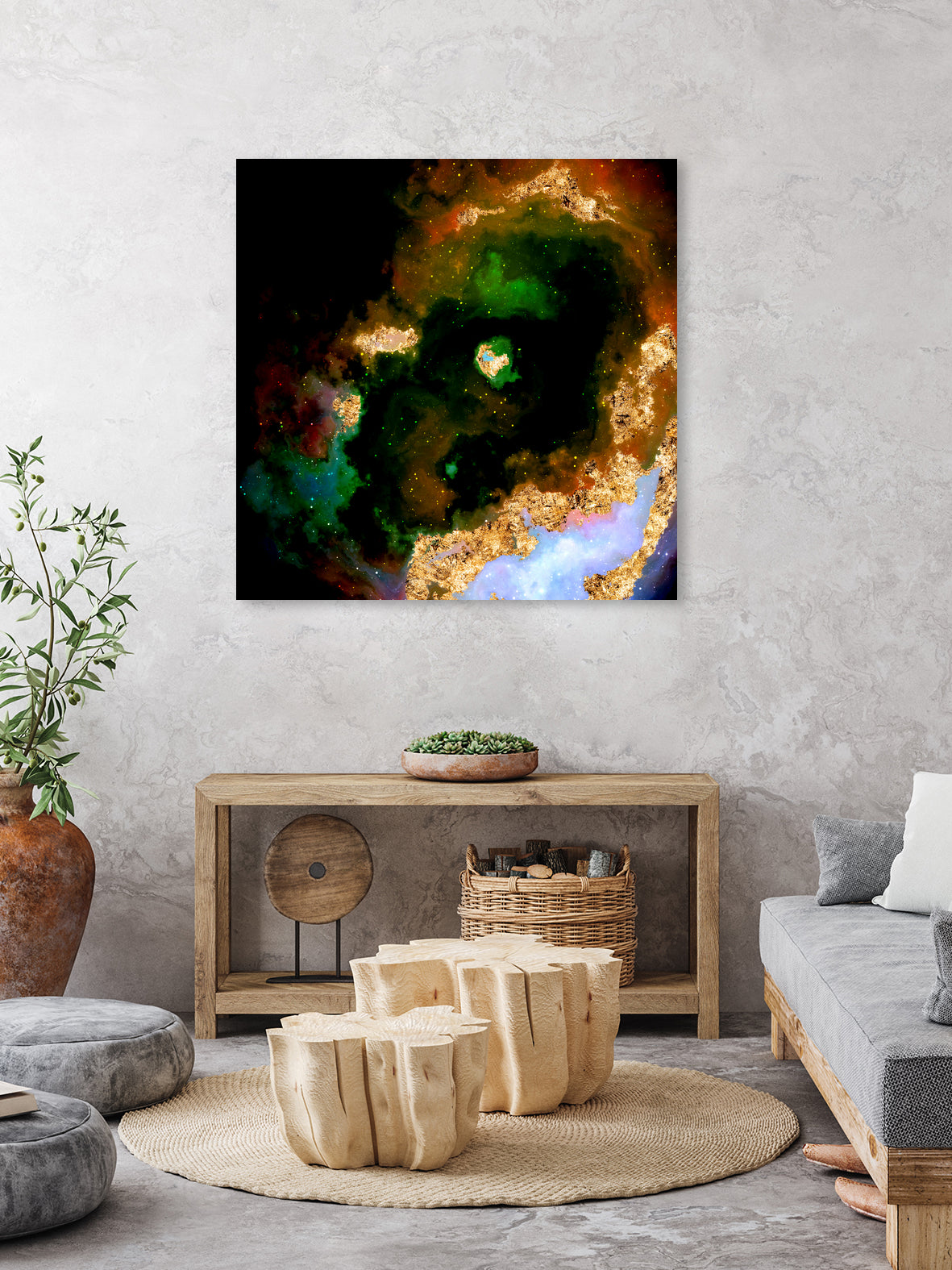 100 Nebulas in Space 079 by Raul Andre Petrasanta on GIANT ART - yellow digital painting