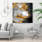 100 Nebulas in Space Black and White 010 by Raul Andre Petrasanta on GIANT ART - black digital painting