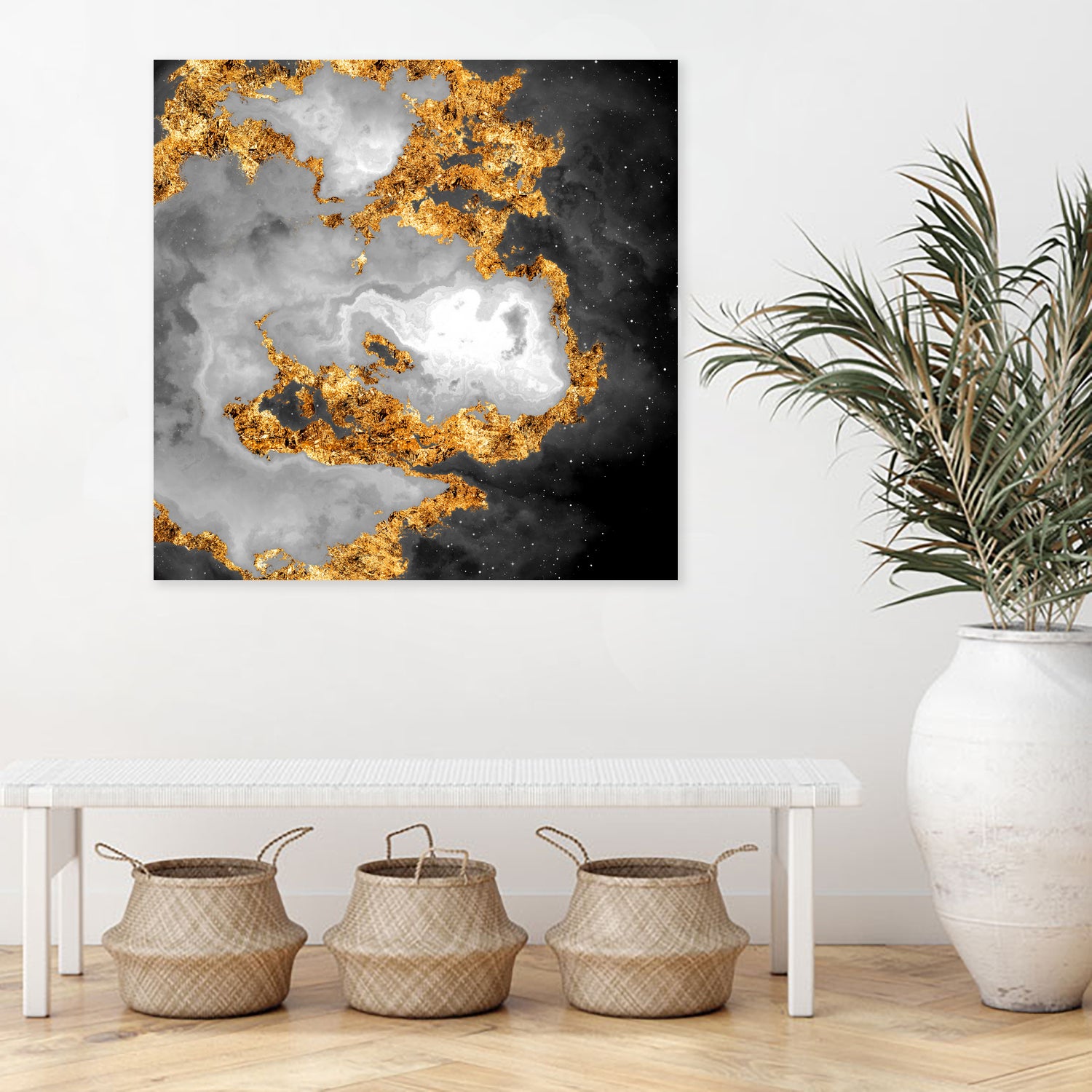 100 Nebulas in Space Black and White 010 by Raul Andre Petrasanta on GIANT ART - black digital painting