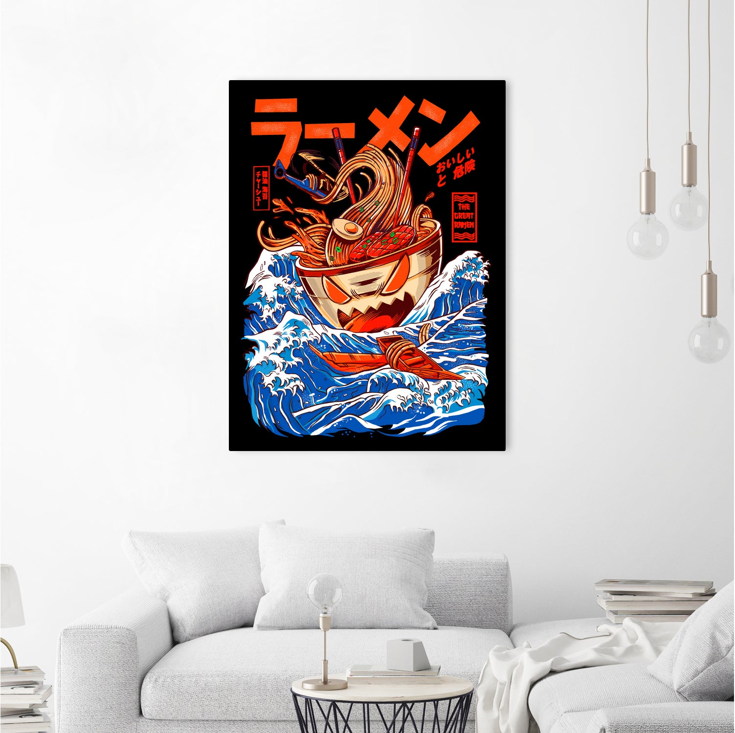 THE GREAT RAMEN OFF KANAGA by Sean R Porter on GIANT ART - white digital drawing