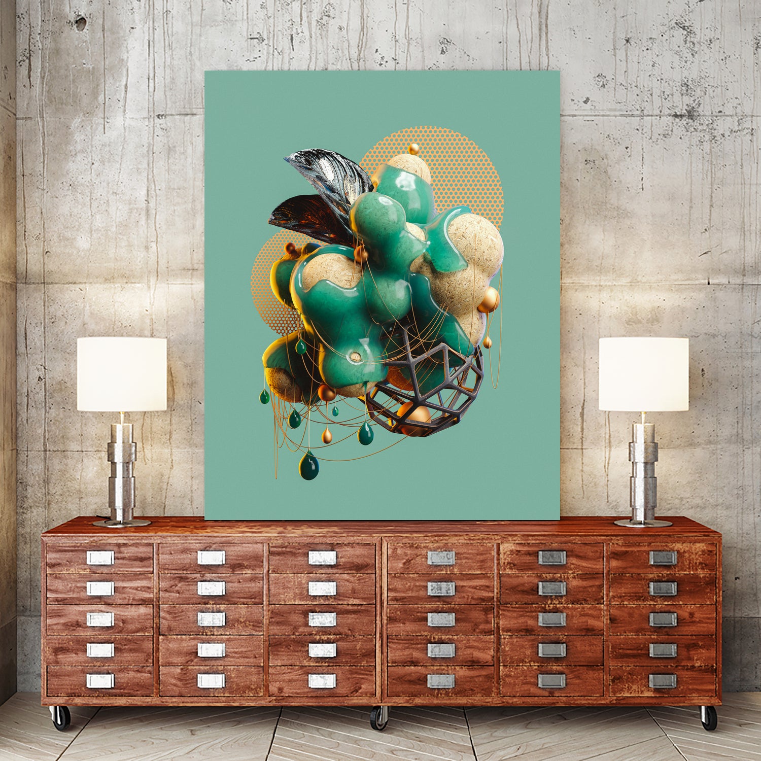 N°224 by Roman Bratschi on GIANT ART - green digital painting