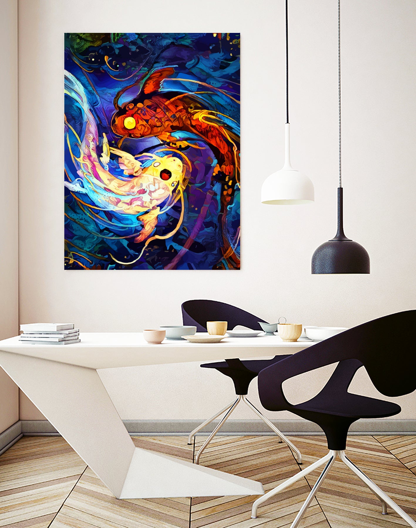 verticalkoi by space chimpa on GIANT ART - black character design