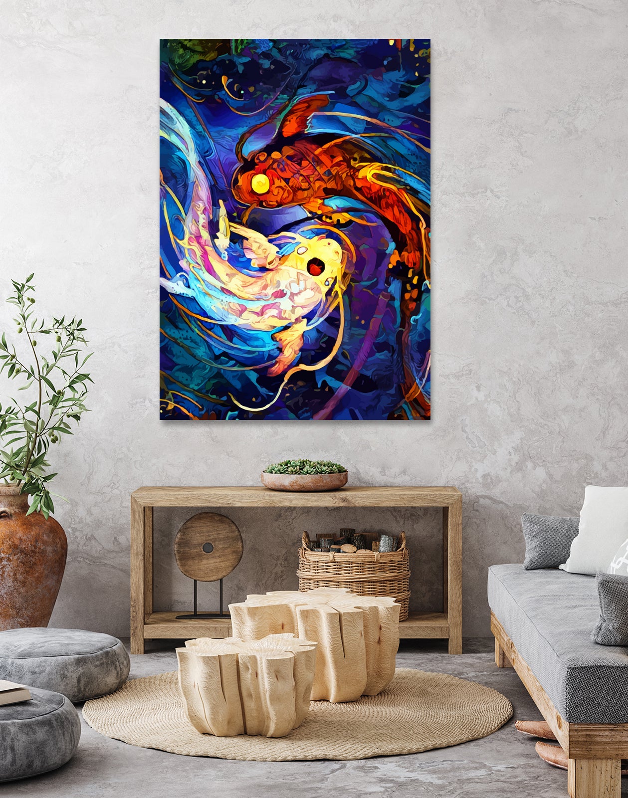 verticalkoi by space chimpa on GIANT ART - black character design