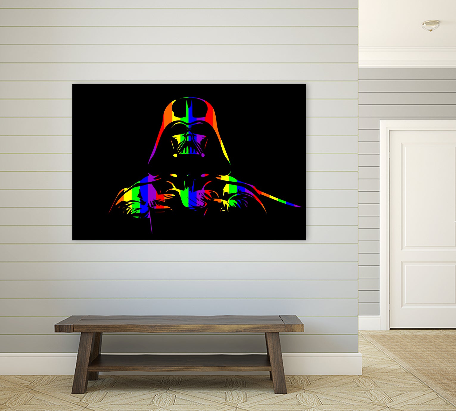 Gay Pride Darth Vader | Pop Art by William Cuccio on GIANT ART - black digital painting