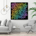 Rainbow Abstract Animal Print by Kelsey Lovelle on GIANT ART - green digital painting