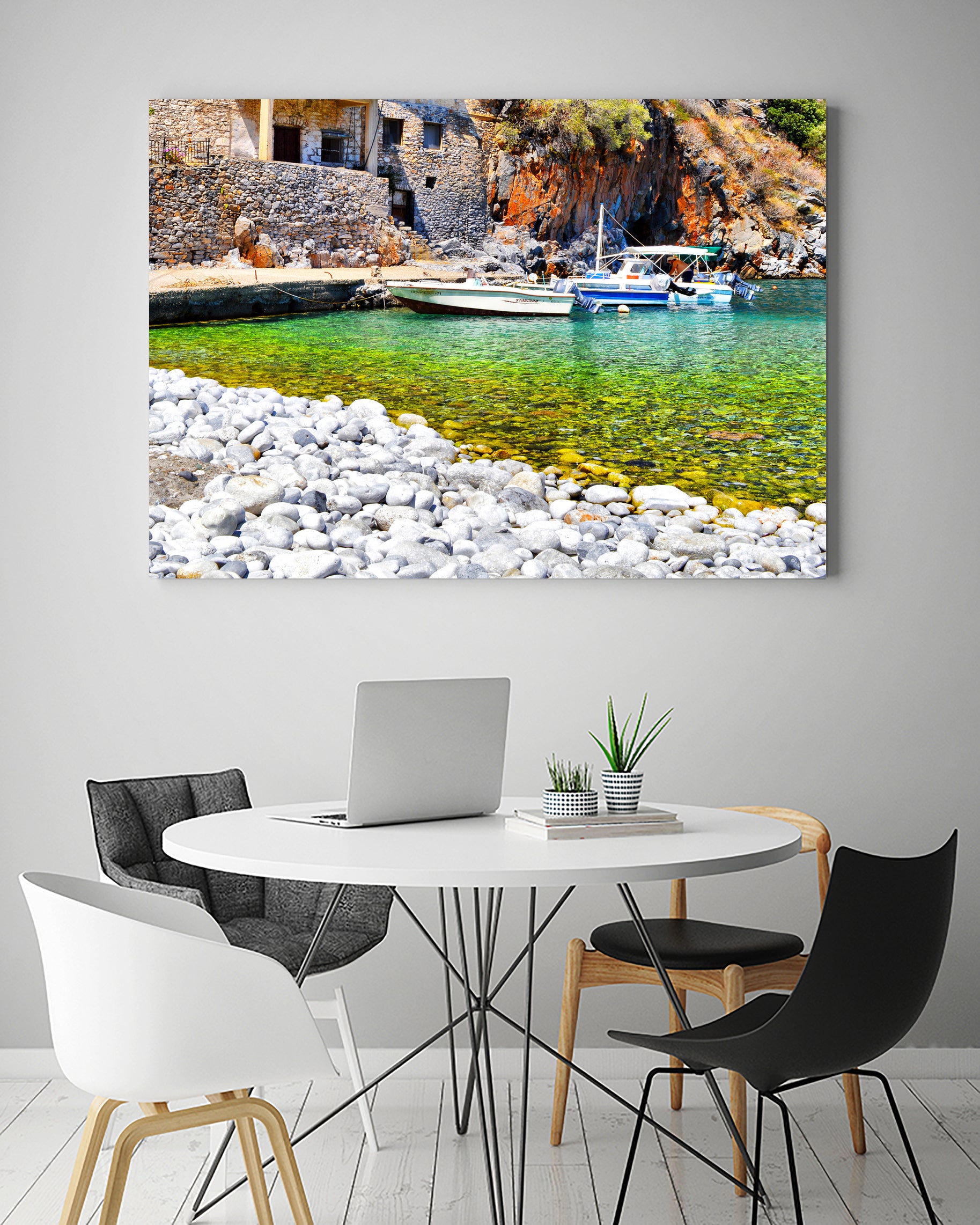 alypa beach mani greece by Haris Kavalla on GIANT ART - green photo illustration