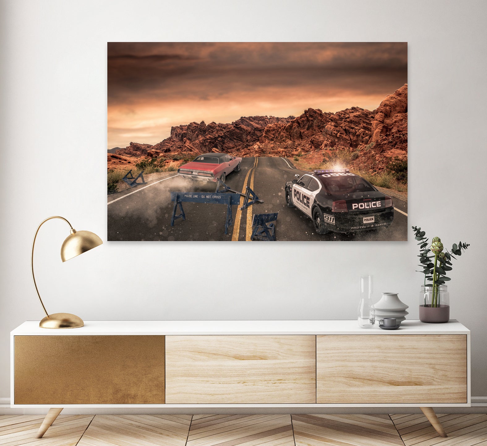 The Chase by Randy Turnbow on GIANT ART - orange photo manipulation