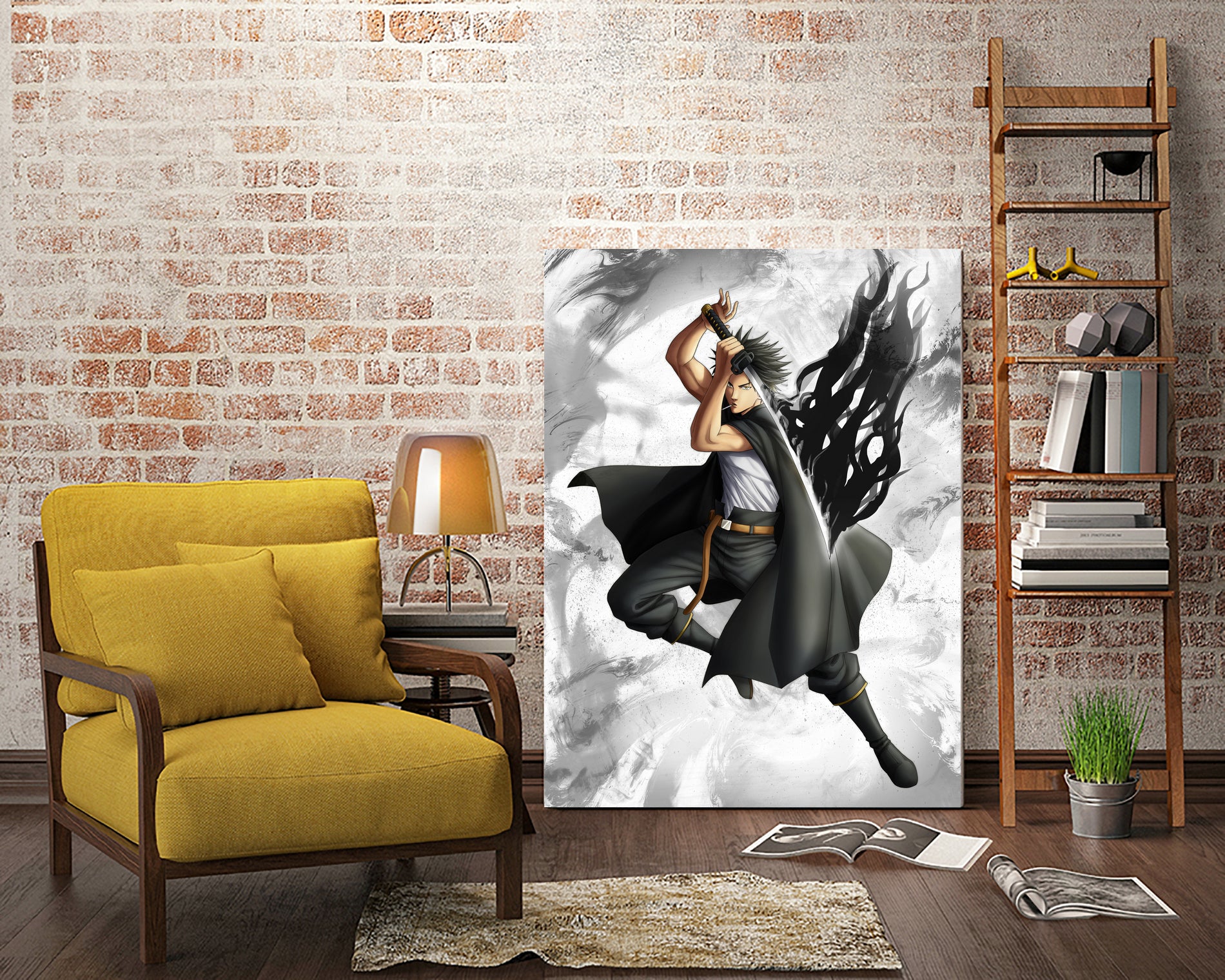 Yami dark mage captain by MCAshe 24 on GIANT ART - gray digital painting