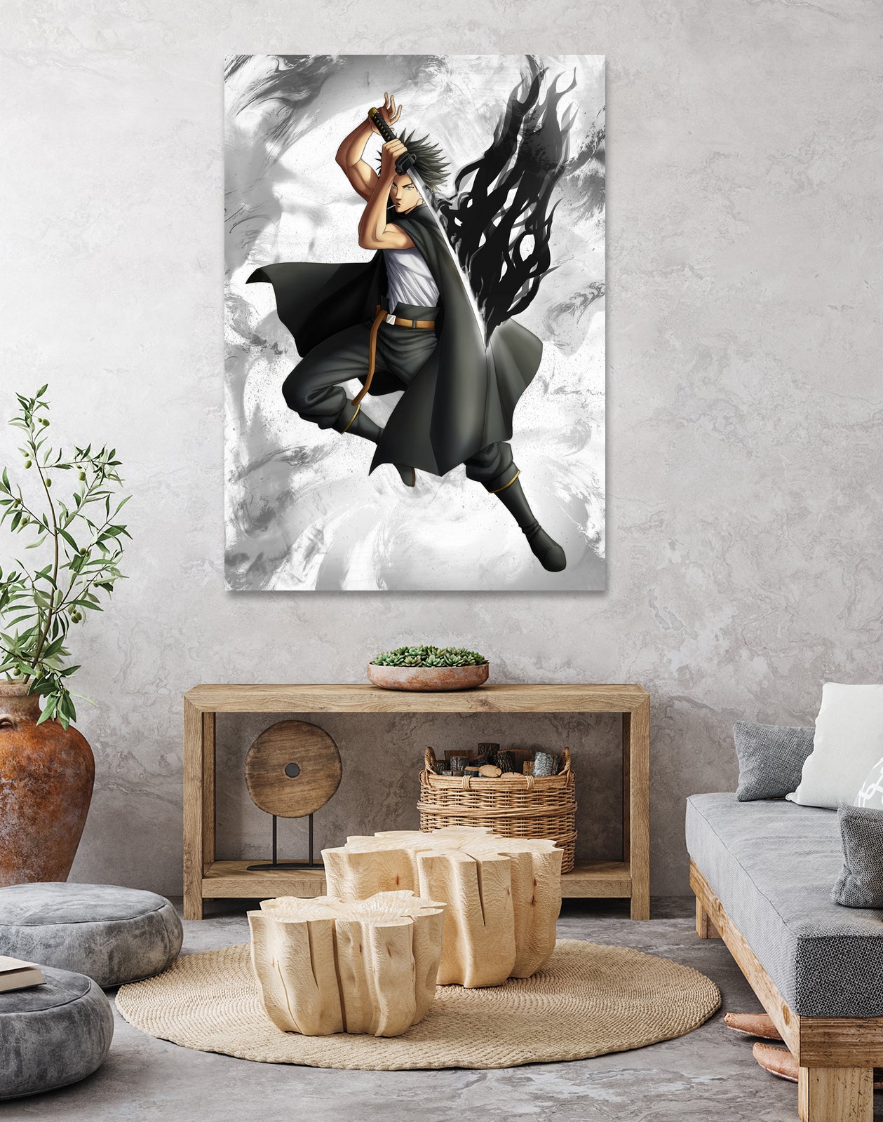 Yami dark mage captain by MCAshe 24 on GIANT ART - gray digital painting