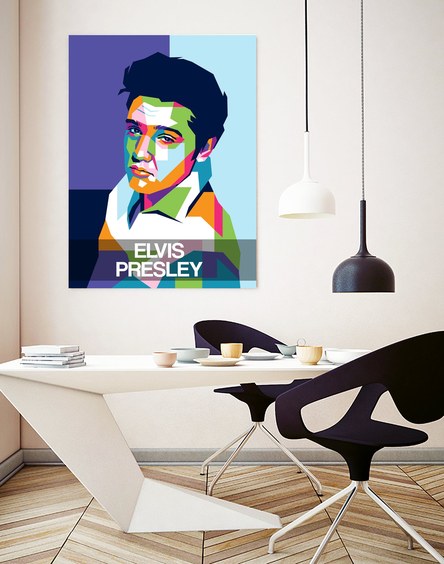 Elvis Presley by Art Style on GIANT ART - white digital drawing