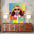 Beyonce Music Poster Art Print, Pop Art, Music Icon Wall Art by kim huynh on GIANT ART - fuchsia digital painting