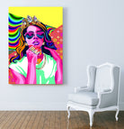 Lana del Rey Poster, Pop Art Wall Art by kim huynh on GIANT ART - orange digital painting