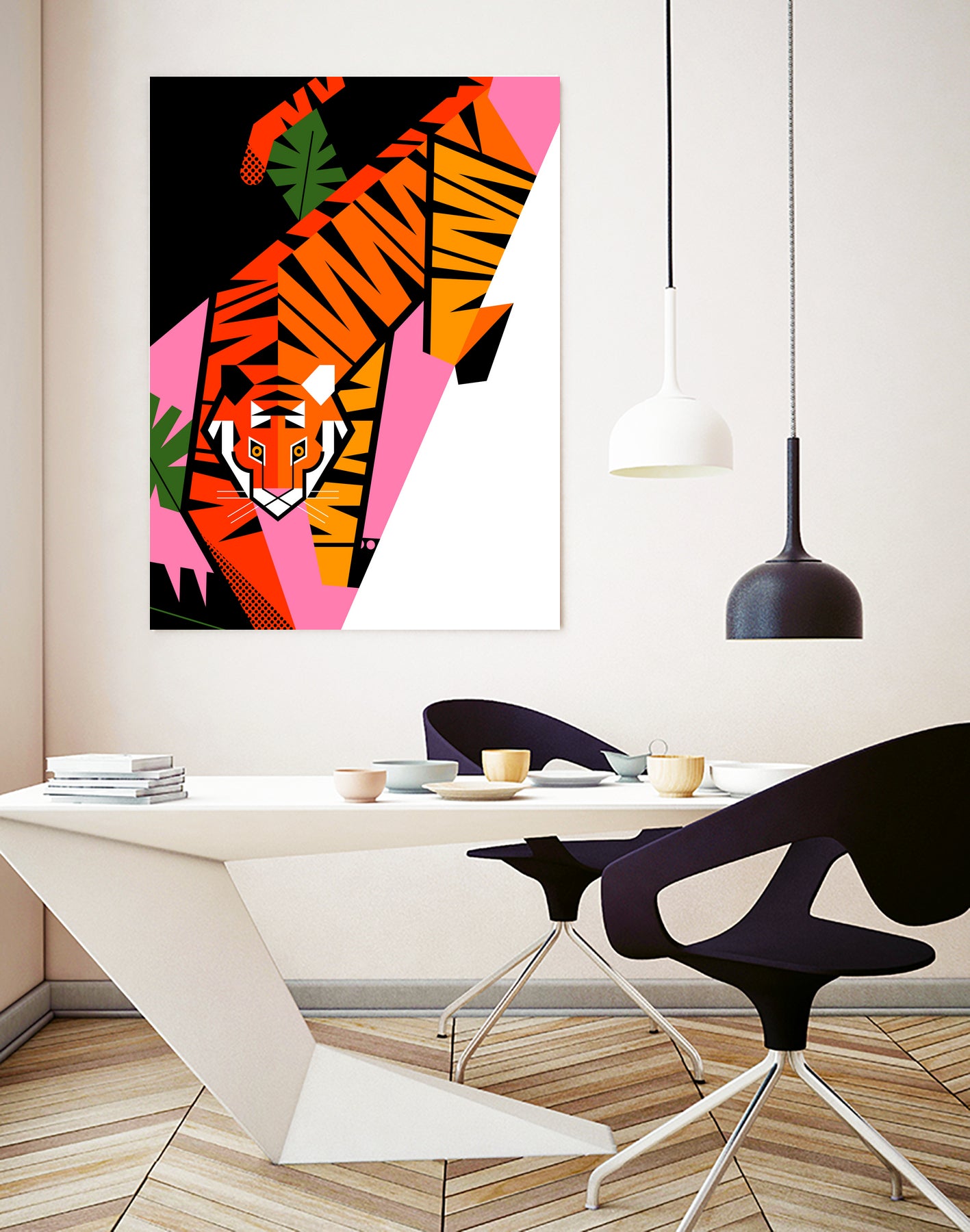 Tiger by 2BROS Creative on GIANT ART - white digital drawing