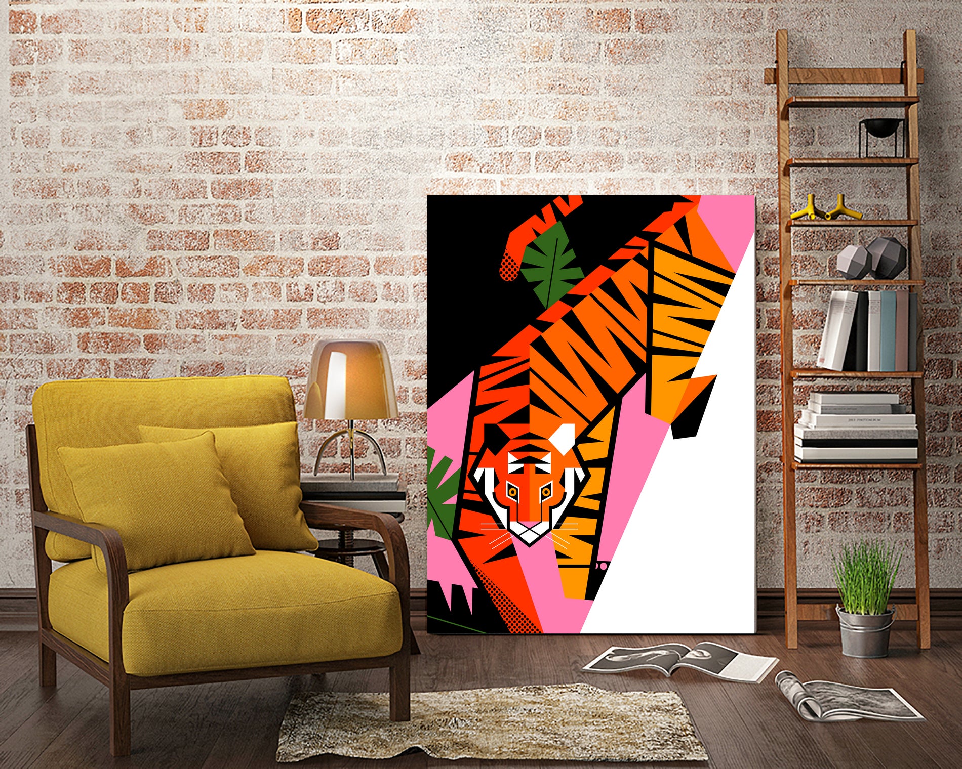 Tiger by 2BROS Creative on GIANT ART - white digital drawing